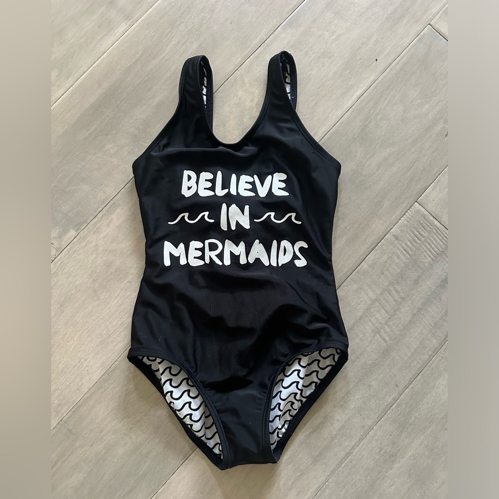 Art class Believe In Mermaids one piece bathing suit